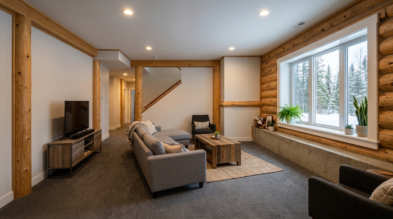 Typical Alaska basement finish
