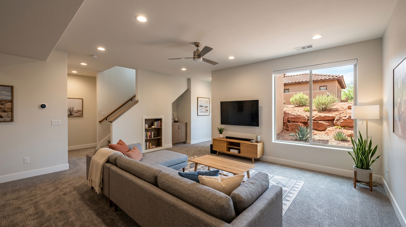 Typical Arizona basement finish