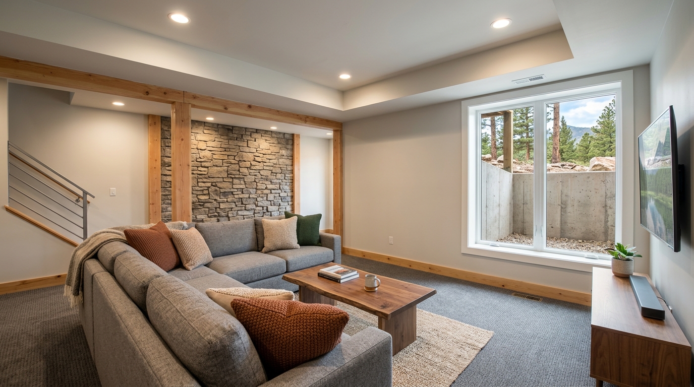 Typical Colorado basement finish