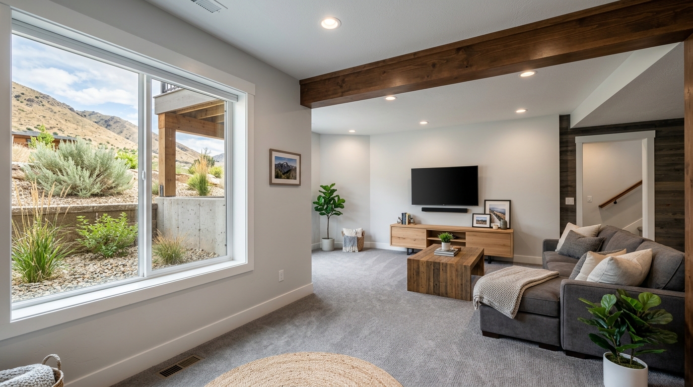 Typical Idaho basement finish