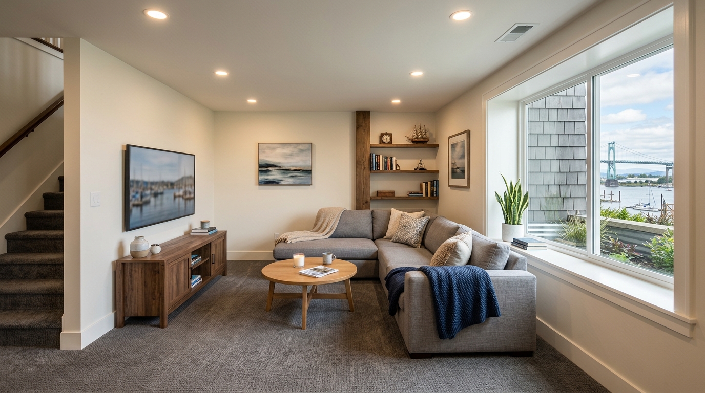 Typical Maine basement finish