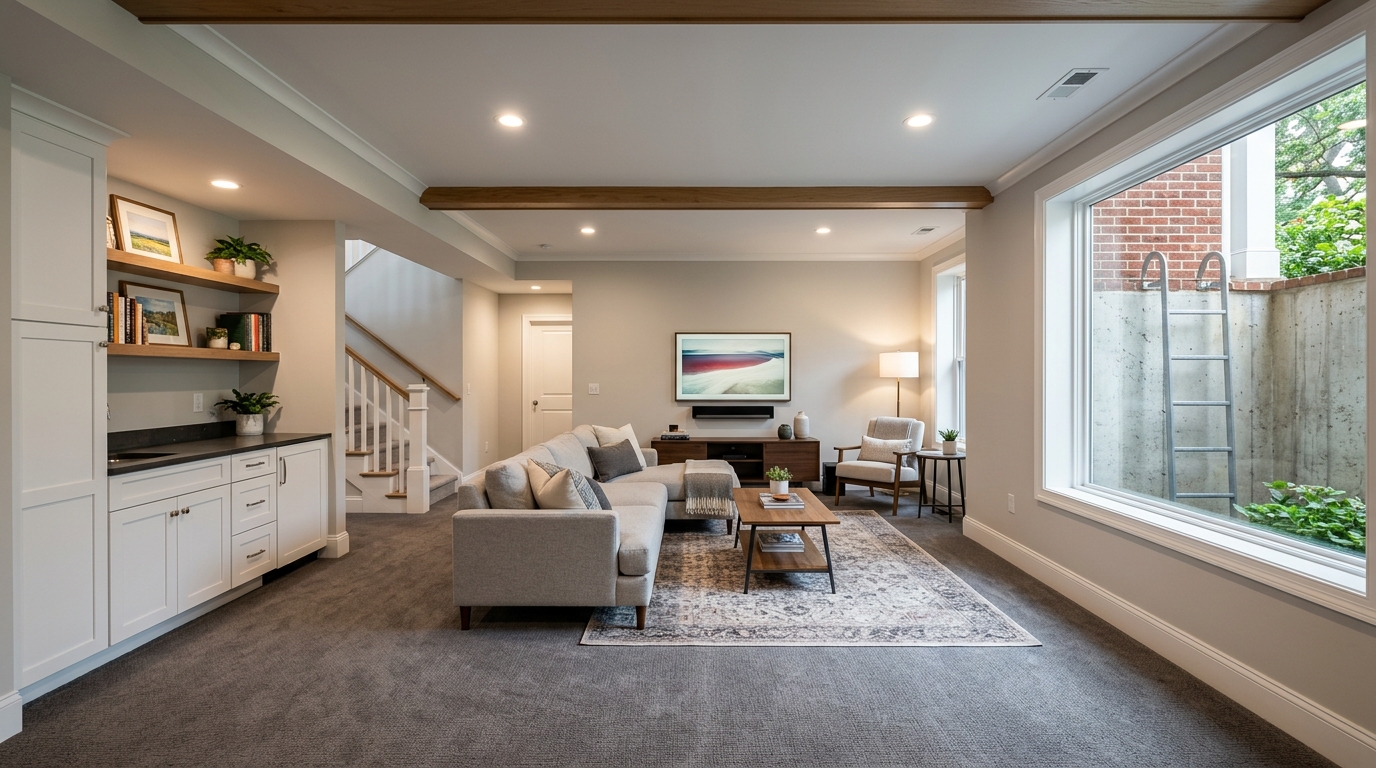 Typical Maryland basement finish