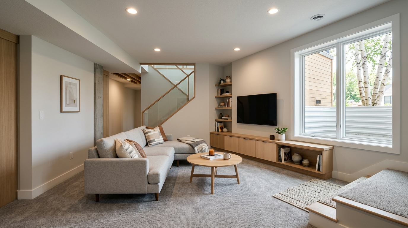 Typical Minnesota basement finish