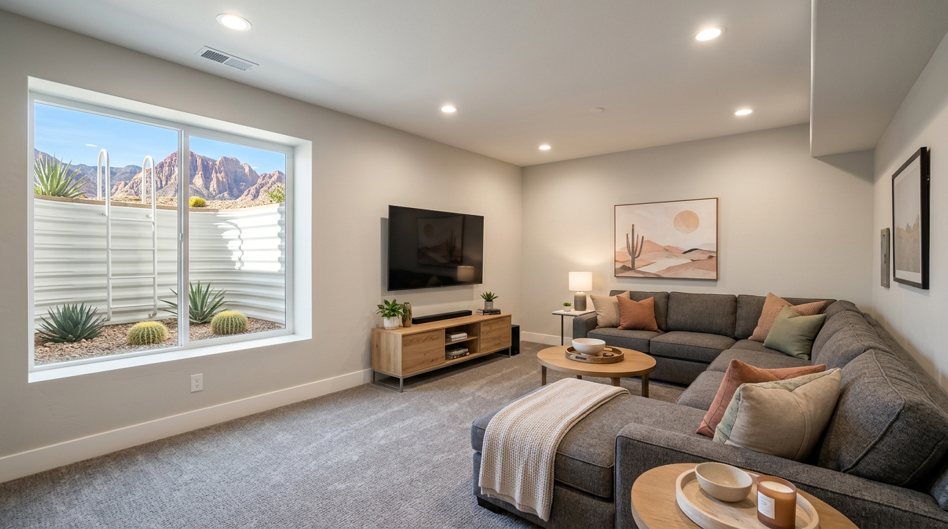 Typical Nevada basement finish