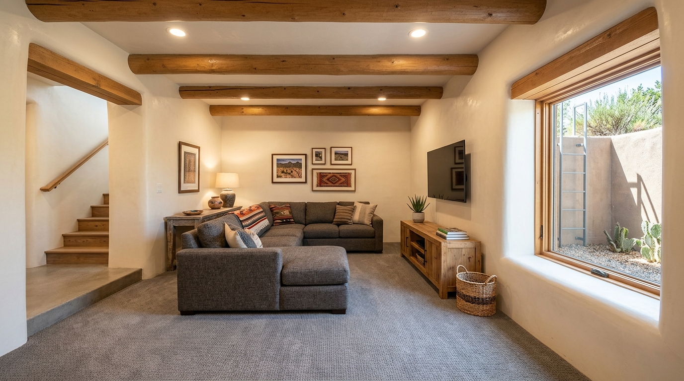 Typical New Mexico basement finish