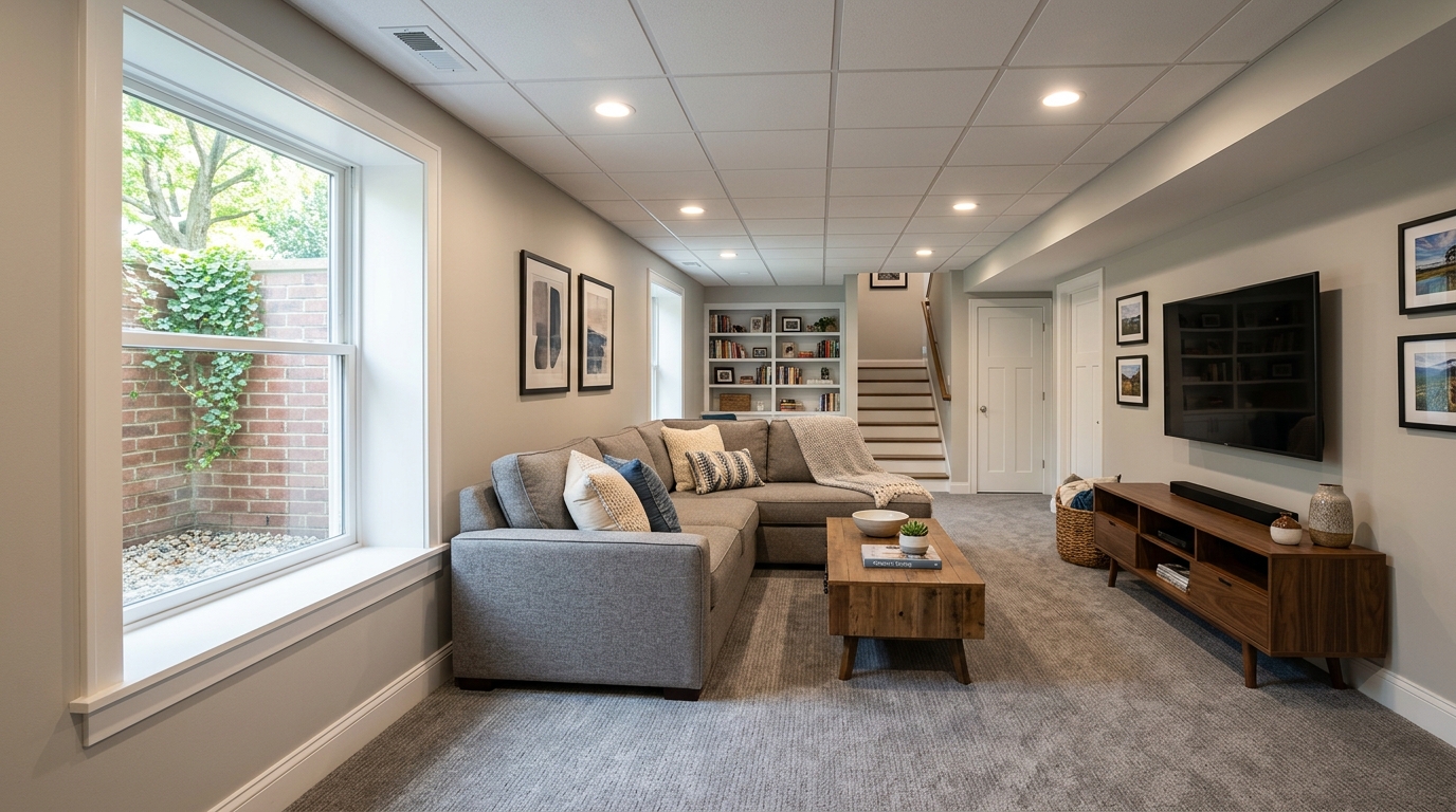 Typical Ohio basement finish