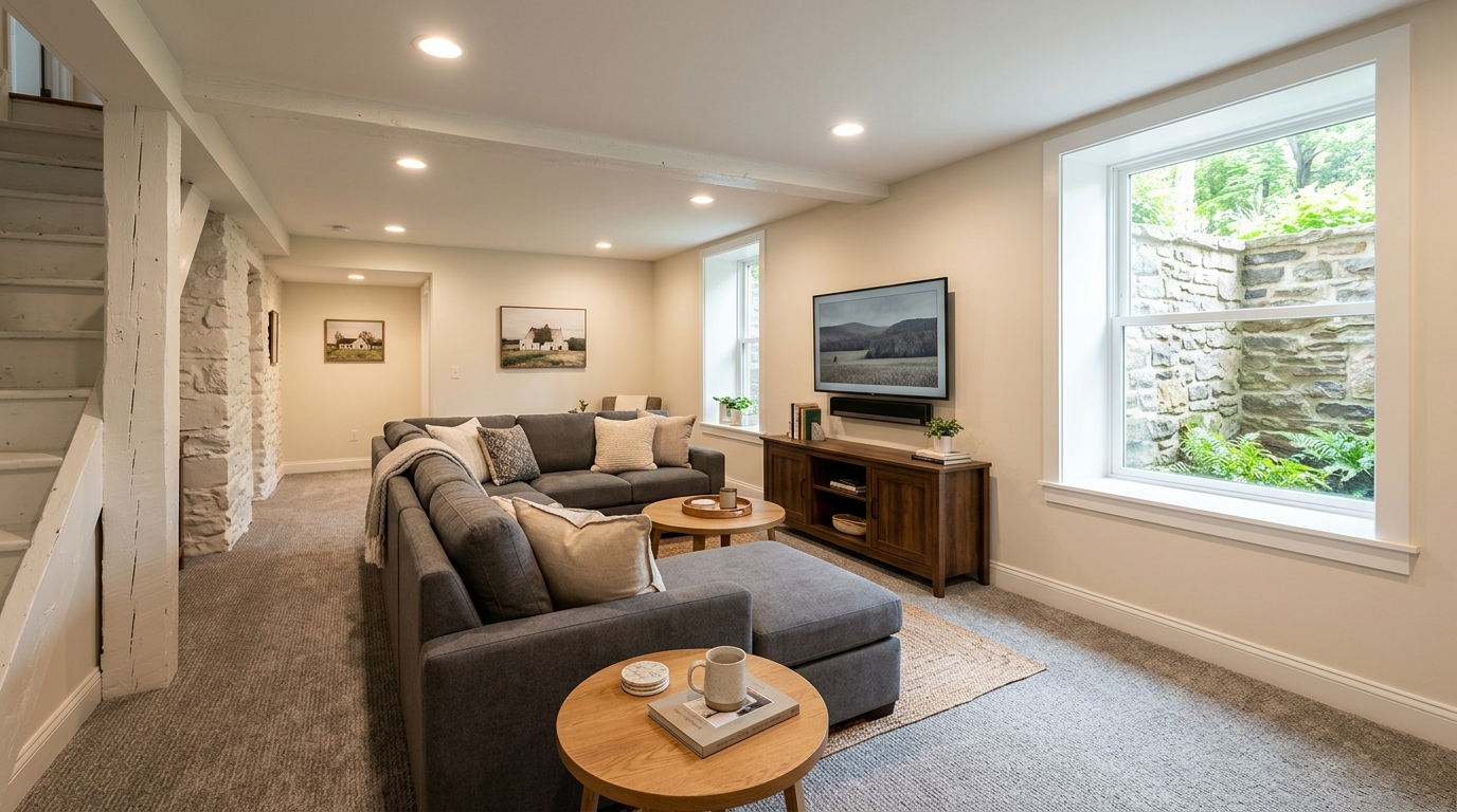 Typical Pennsylvania basement finish