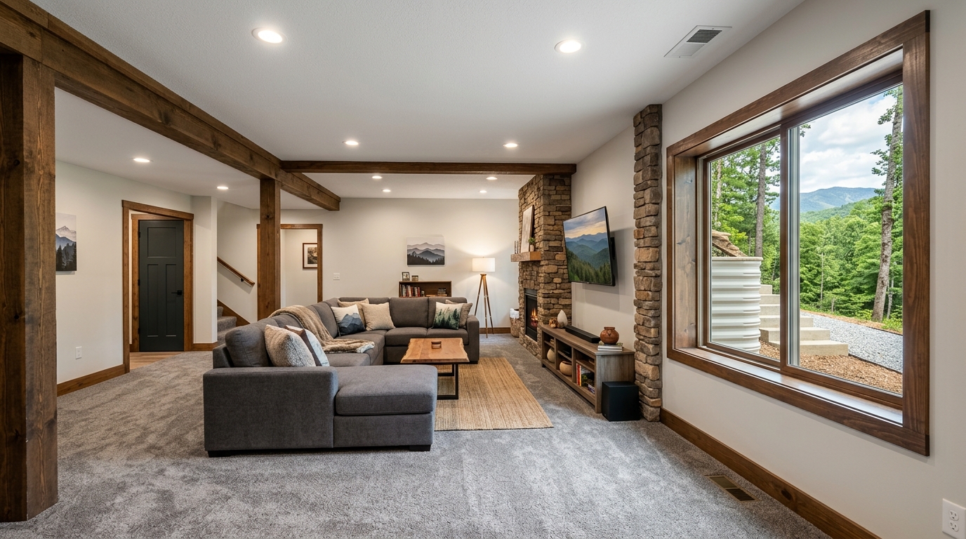 Typical Tennessee basement finish