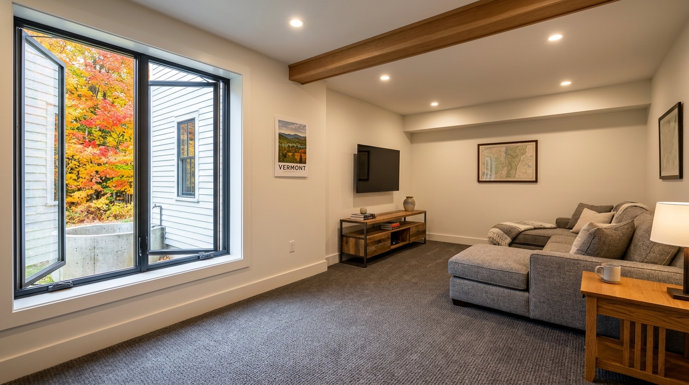 Typical Vermont basement finish