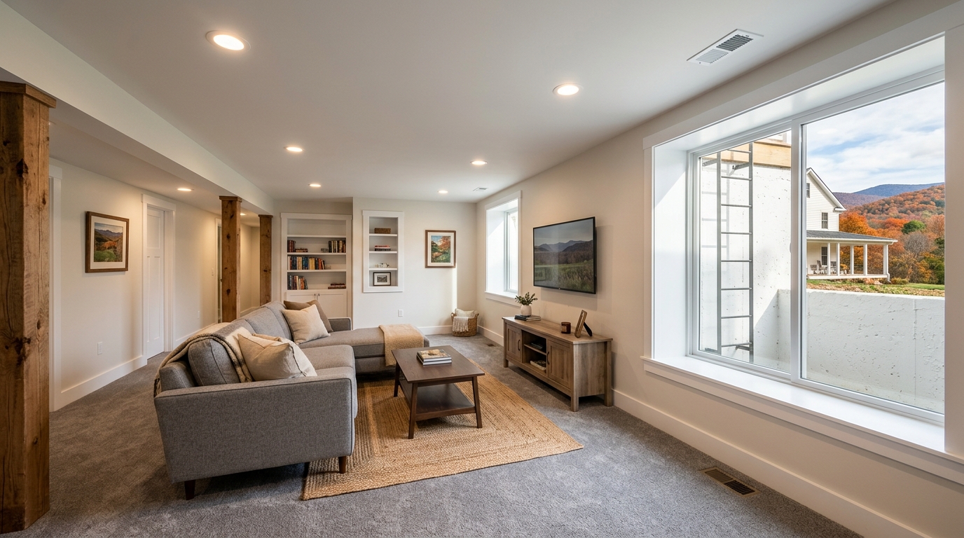 Typical West Virginia basement finish