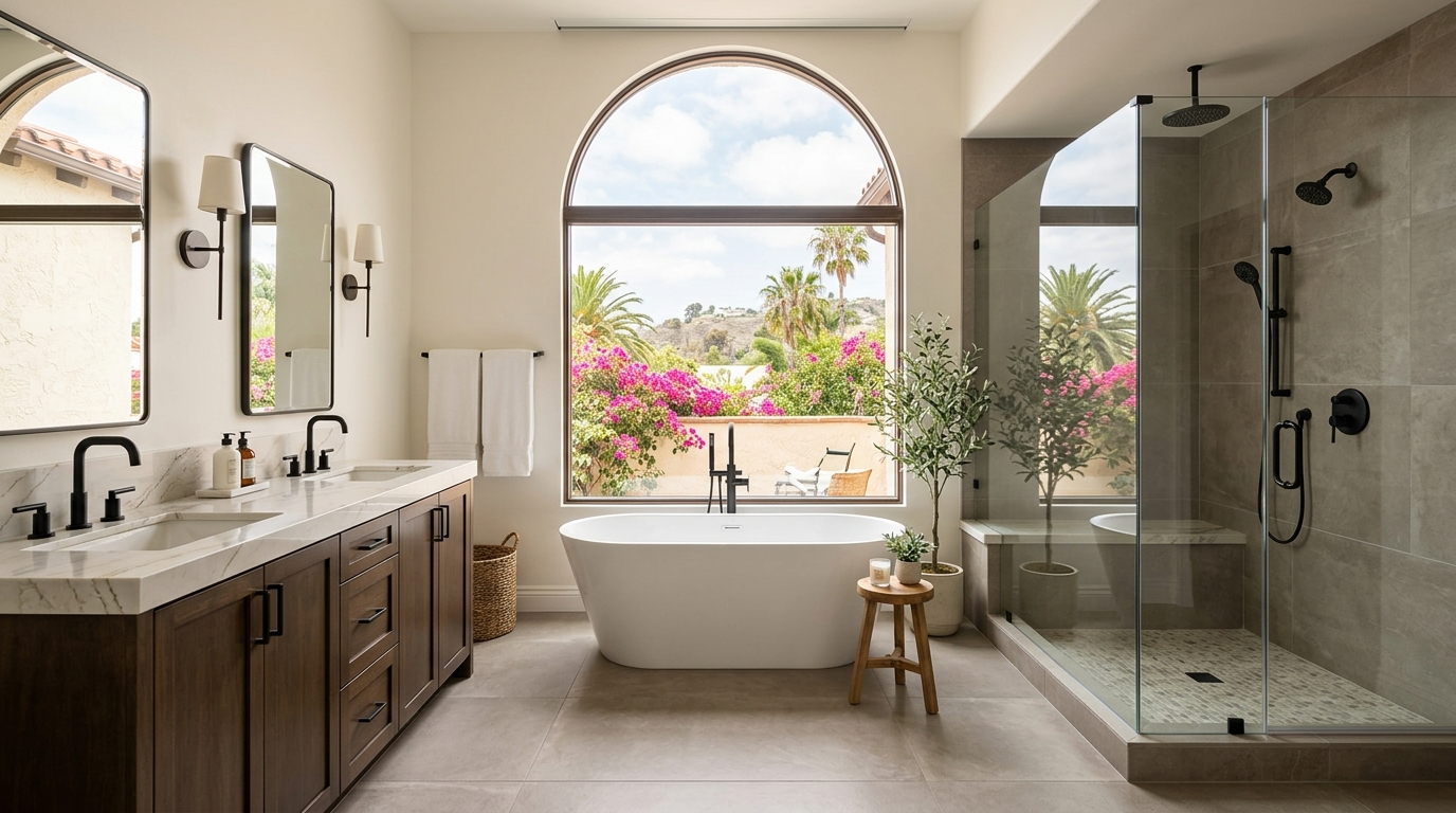 Typical California bathroom remodel