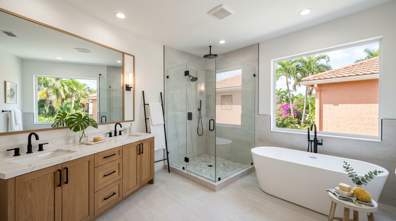 Typical Florida bathroom remodel