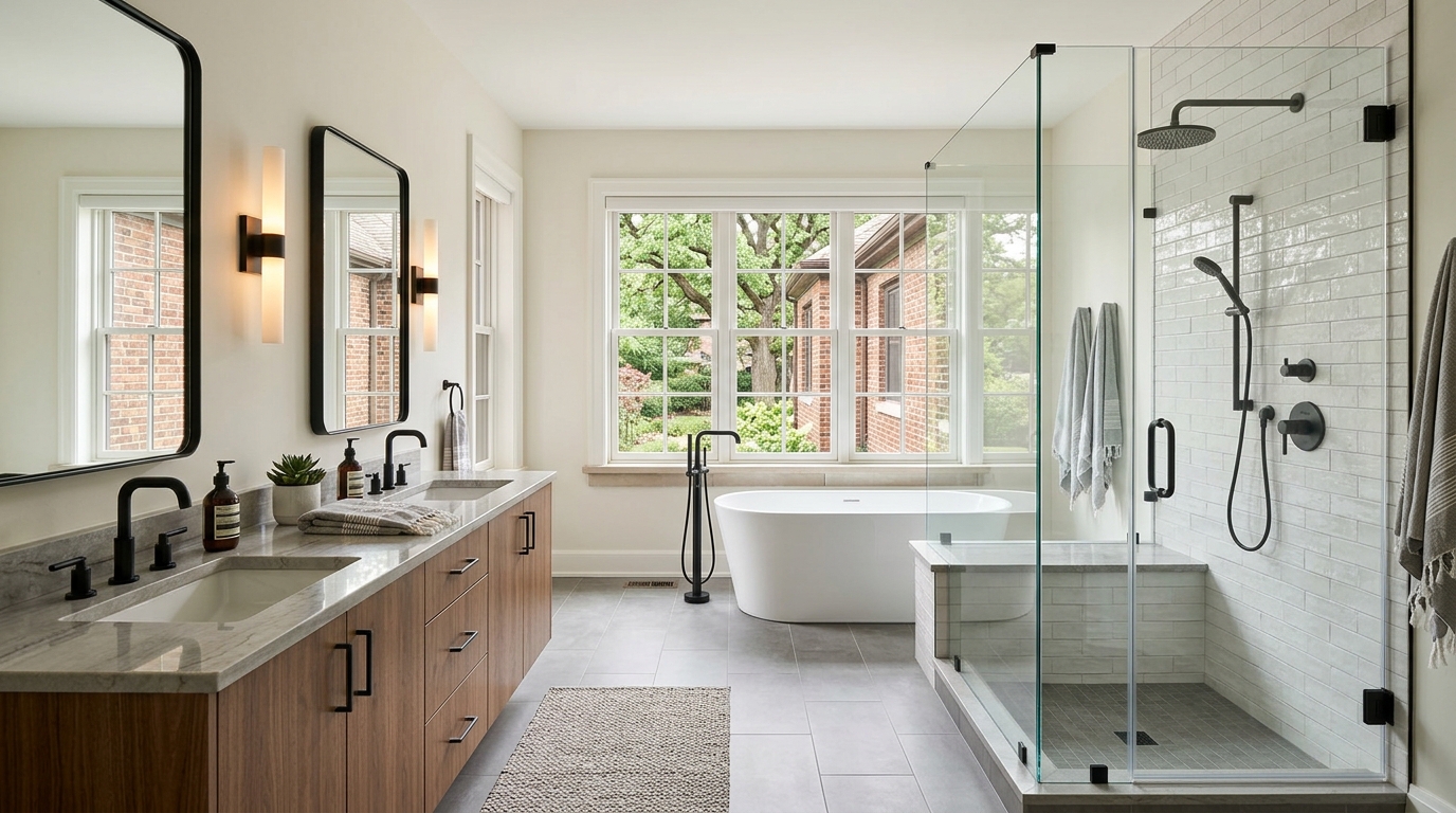 Typical Illinois bathroom remodel