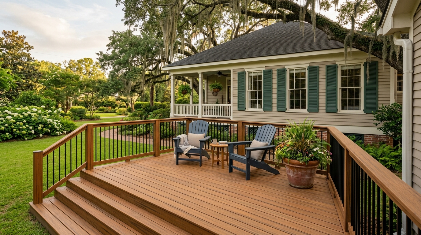 Typical Louisiana deck build