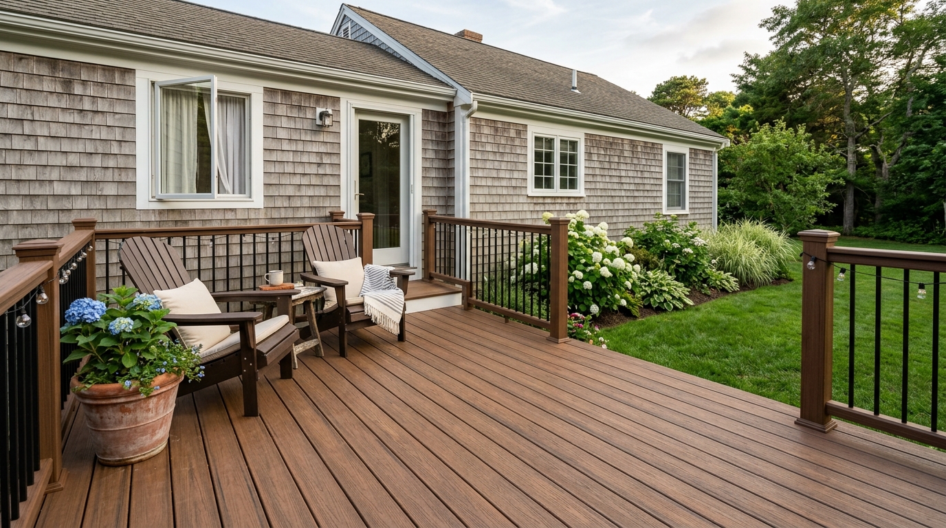 Typical Massachusetts deck build