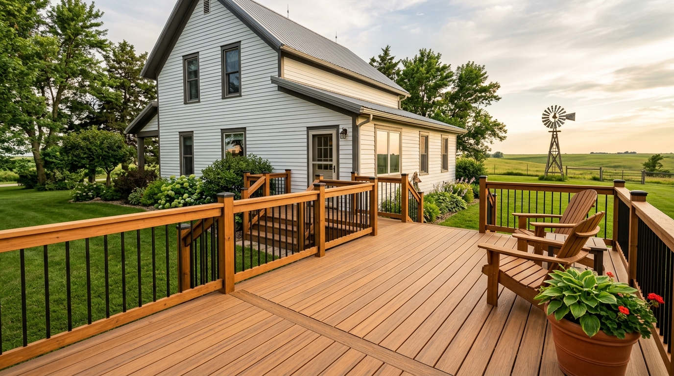 Typical Nebraska deck build