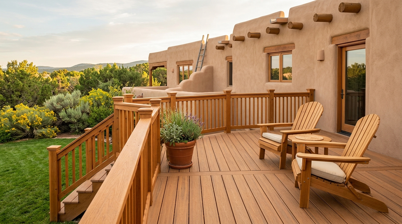 Typical New Mexico deck build