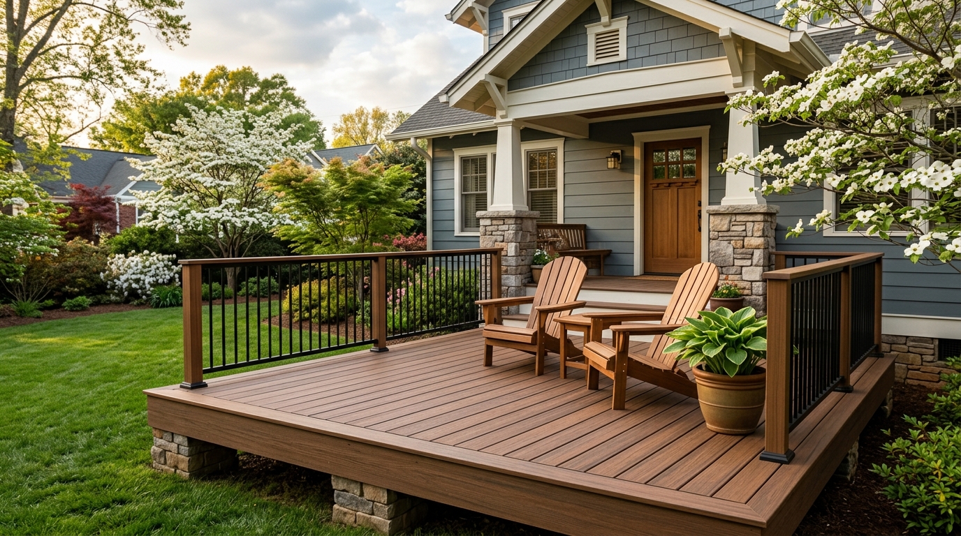 Typical North Carolina deck build