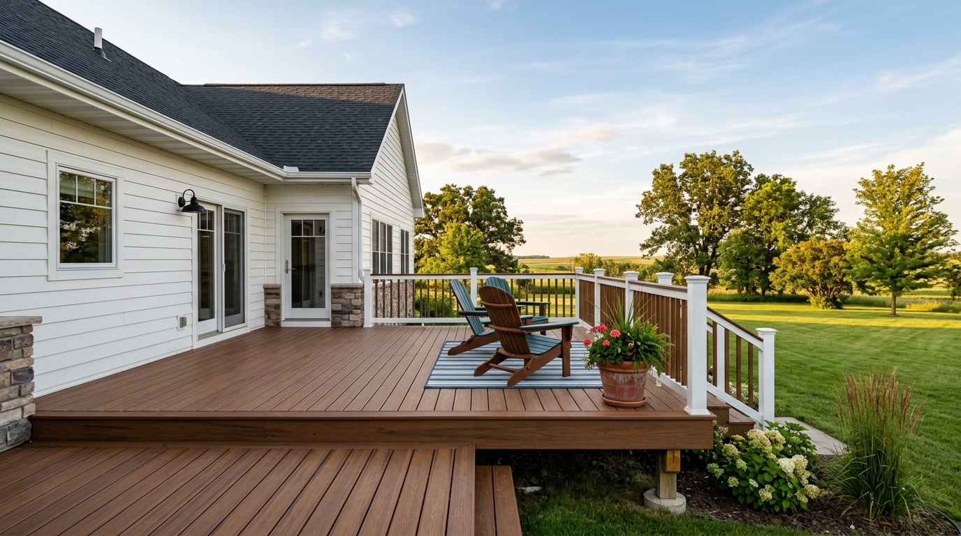 Typical North Dakota deck build