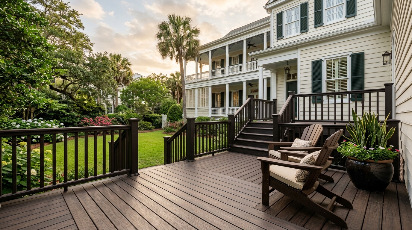 Typical South Carolina deck build