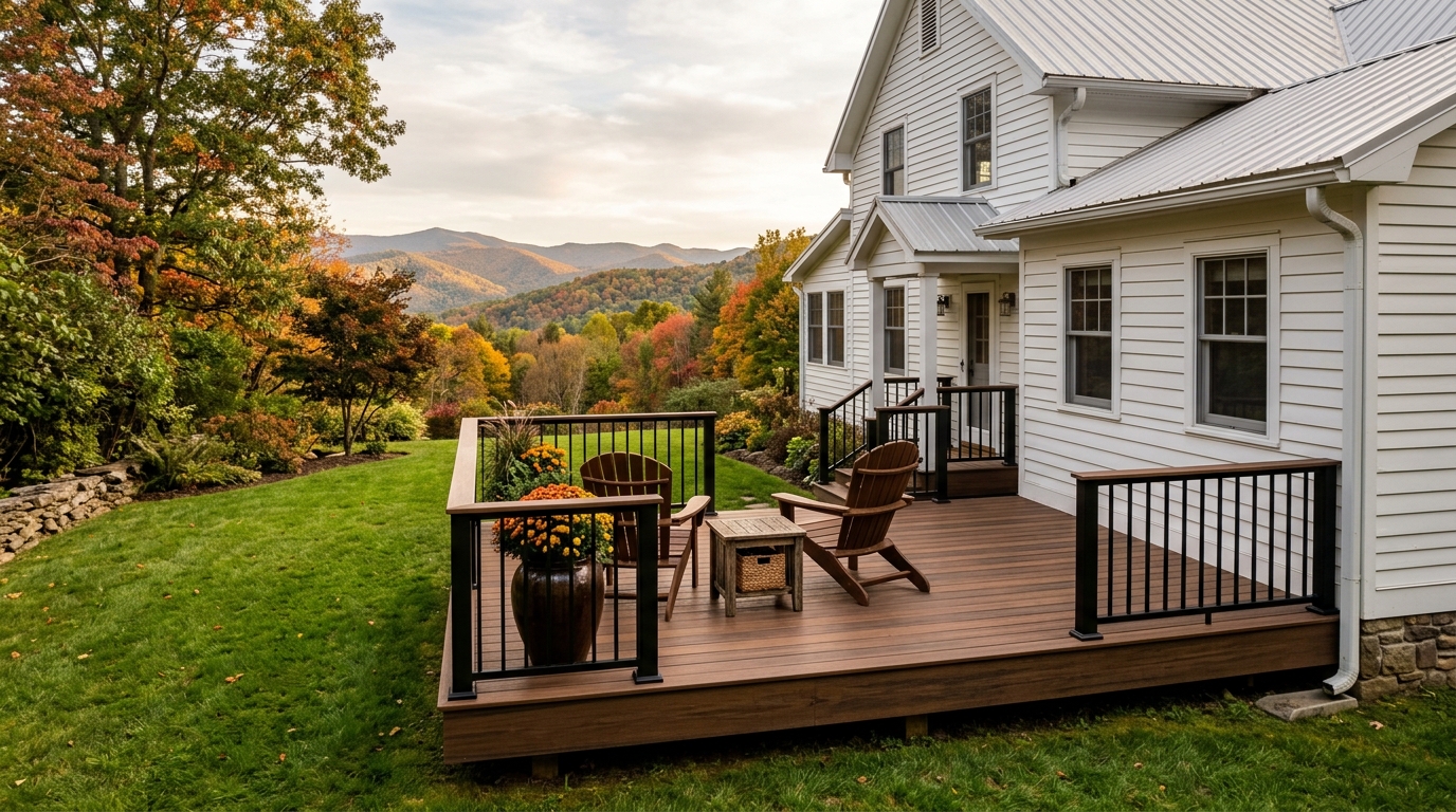 Typical West Virginia deck build