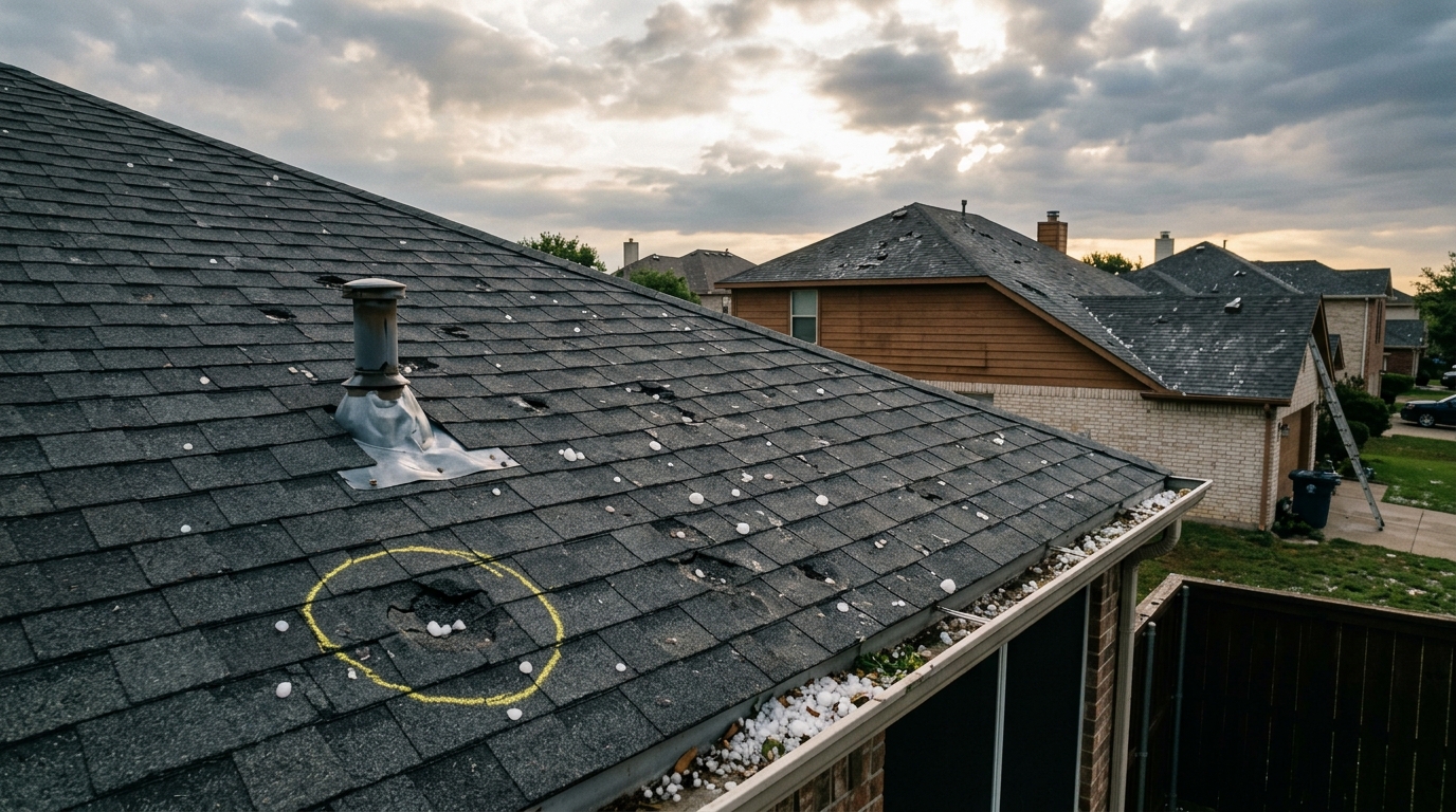 Hail Damage Roof Replacement Cost in Texas 2026 — Insurance Claims, Adjuster Tactics, and Class-4 Math