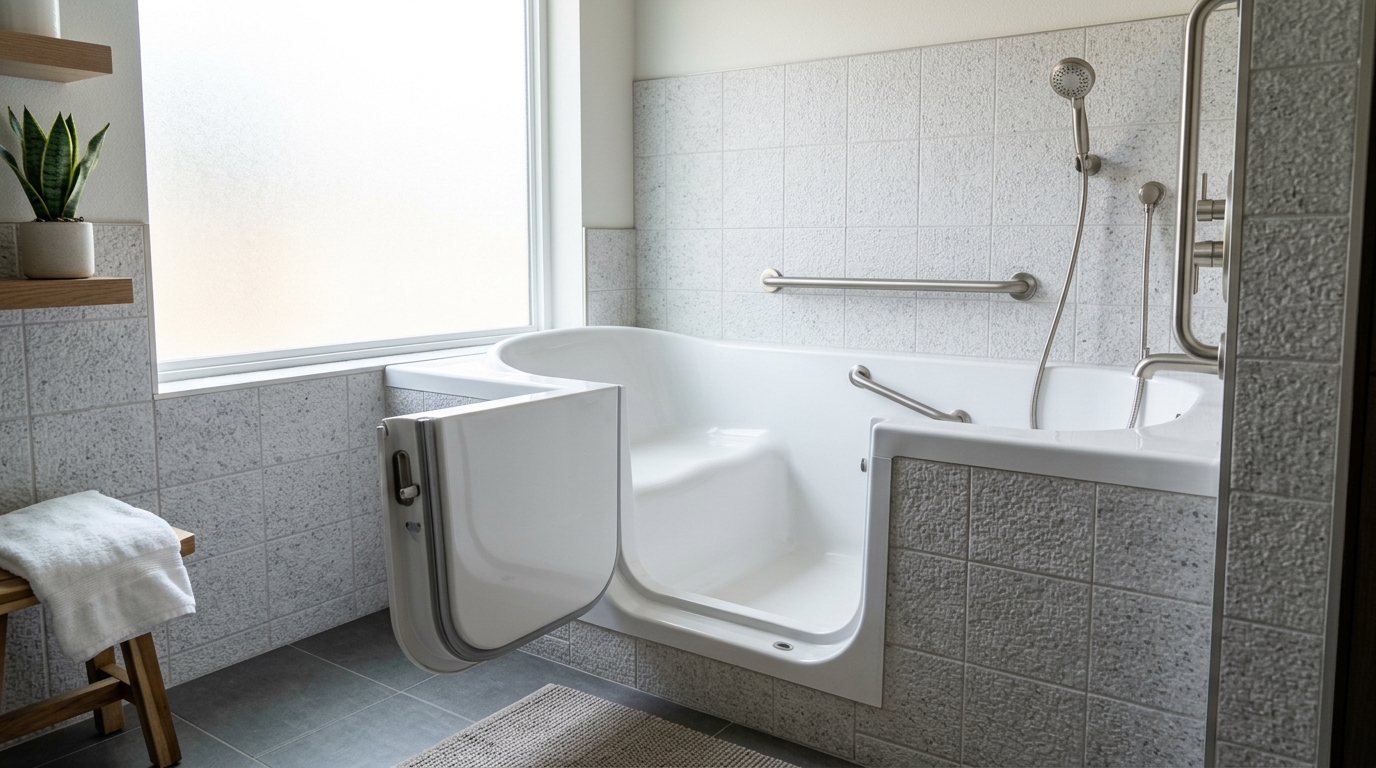 Cost to Add a Walk-In Tub 2026 — Installed Prices, Aging-in-Place ROI & Hidden Fees
