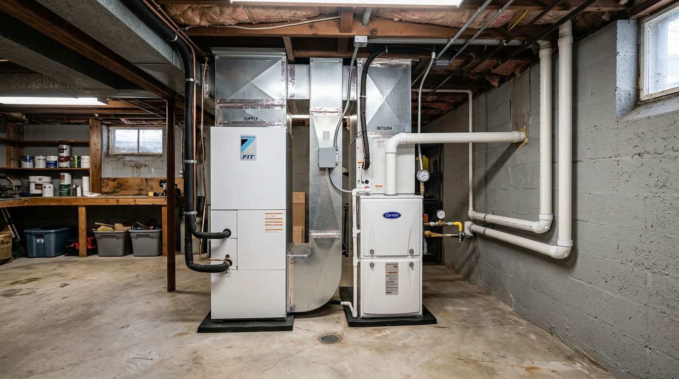 Furnace Cost in Minnesota 2026 — Cold-Climate Heat Pump Math at −20°F and Why Dual-Fuel Wins