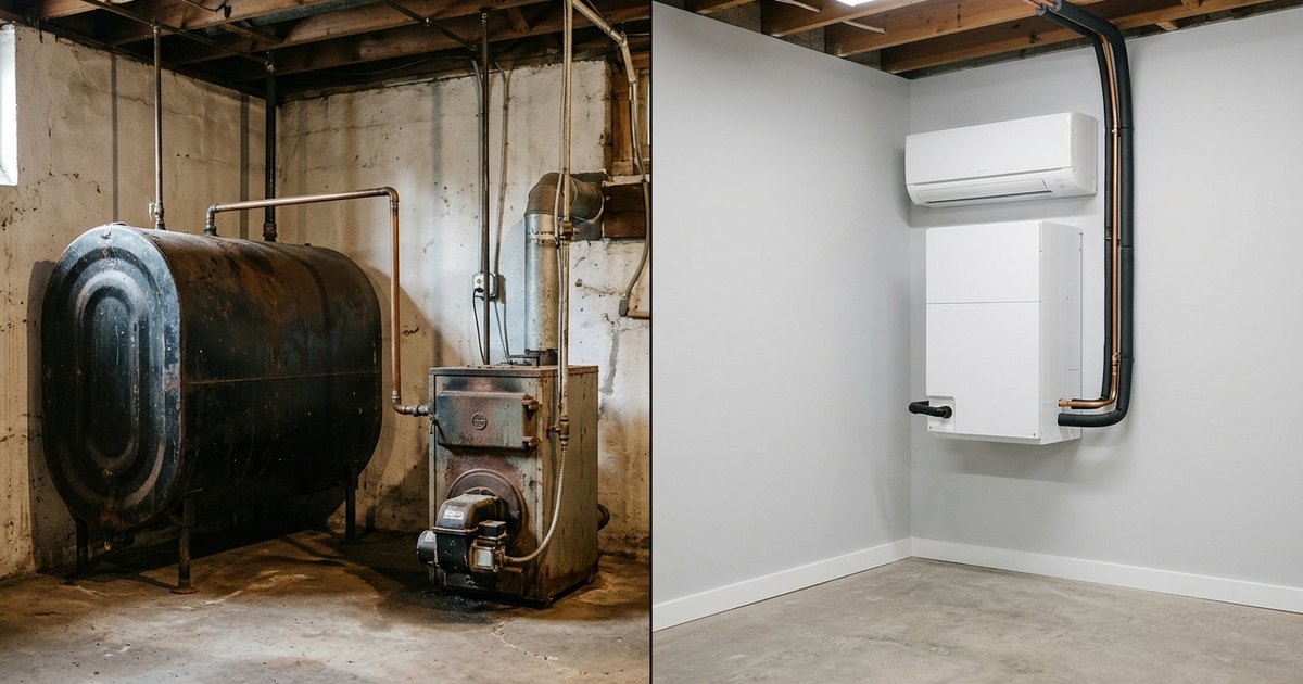Oil-to-Heat-Pump Conversion — 2026 Cost Guide + Full Incentive Stack ($2K 25C + $8K HEEHRA)