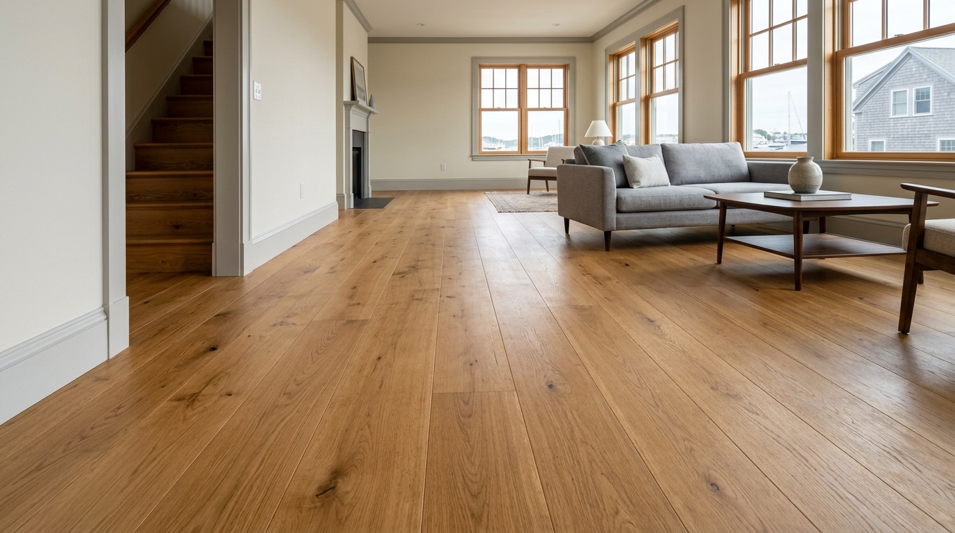 Typical Maine flooring install