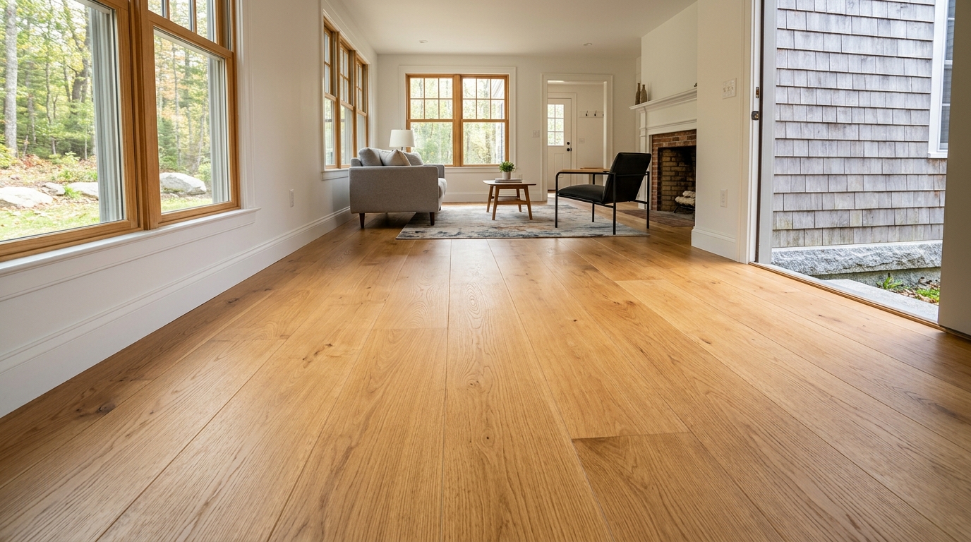 Typical New Hampshire flooring install