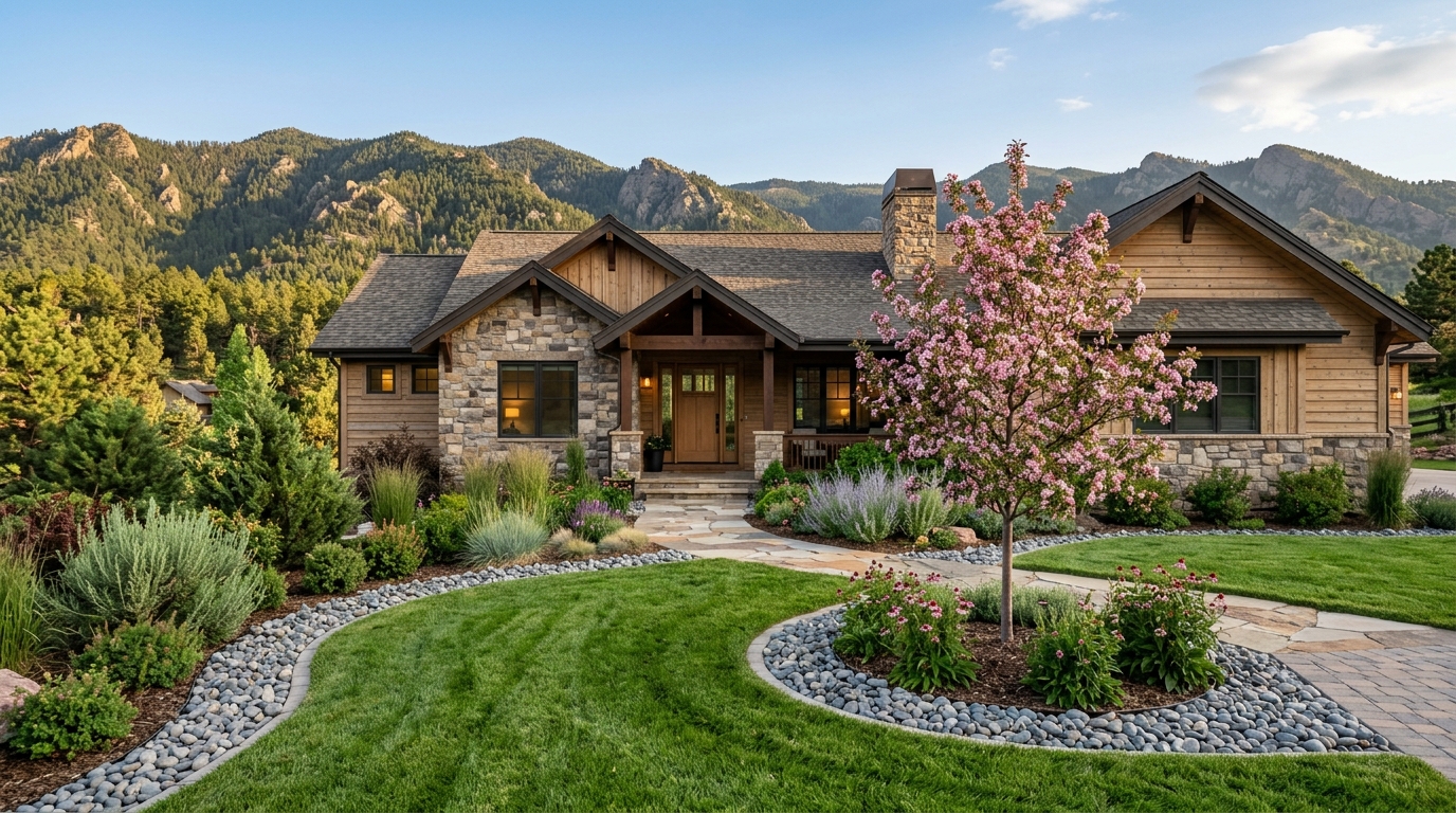 Typical Colorado landscaping