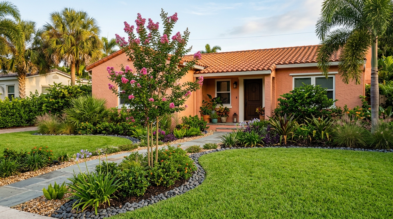 Typical Florida landscaping