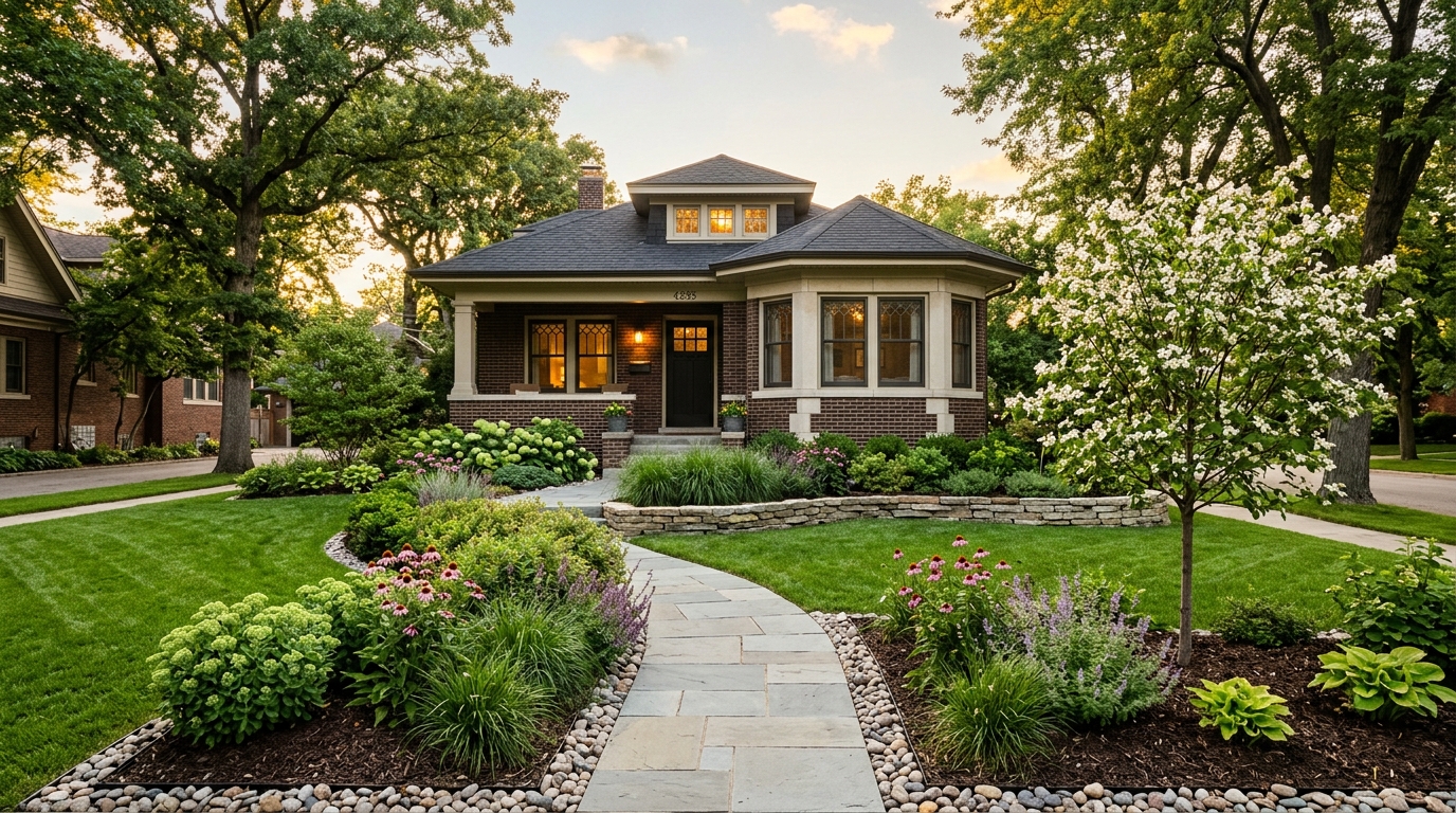 Typical Illinois landscaping