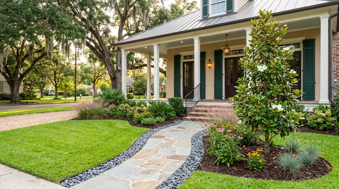 Typical Louisiana landscaping