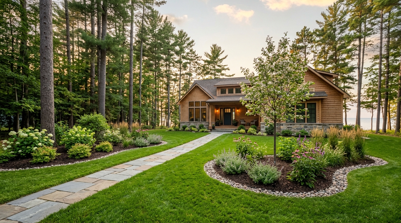 Typical Michigan landscaping