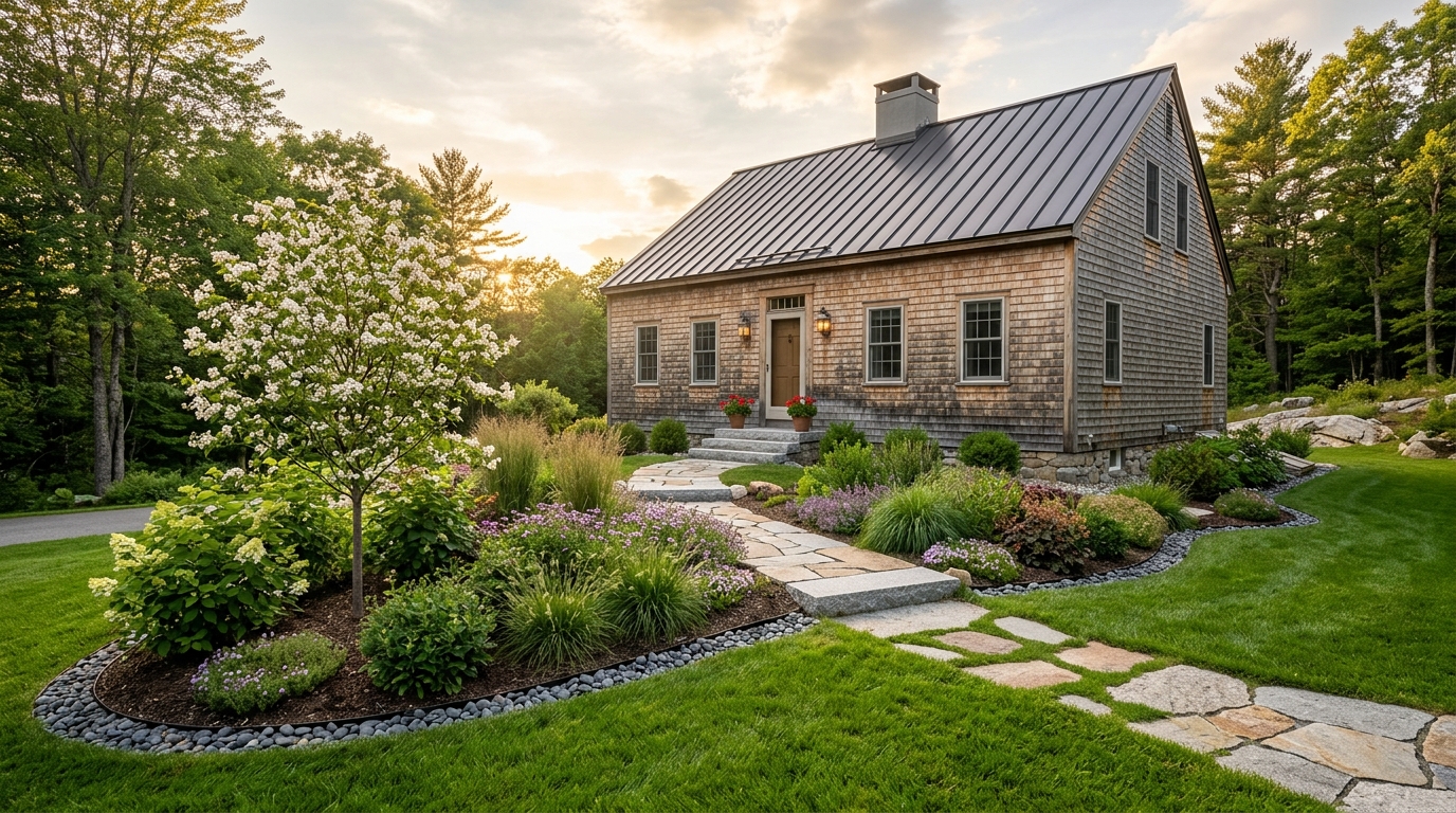 Typical New Hampshire landscaping