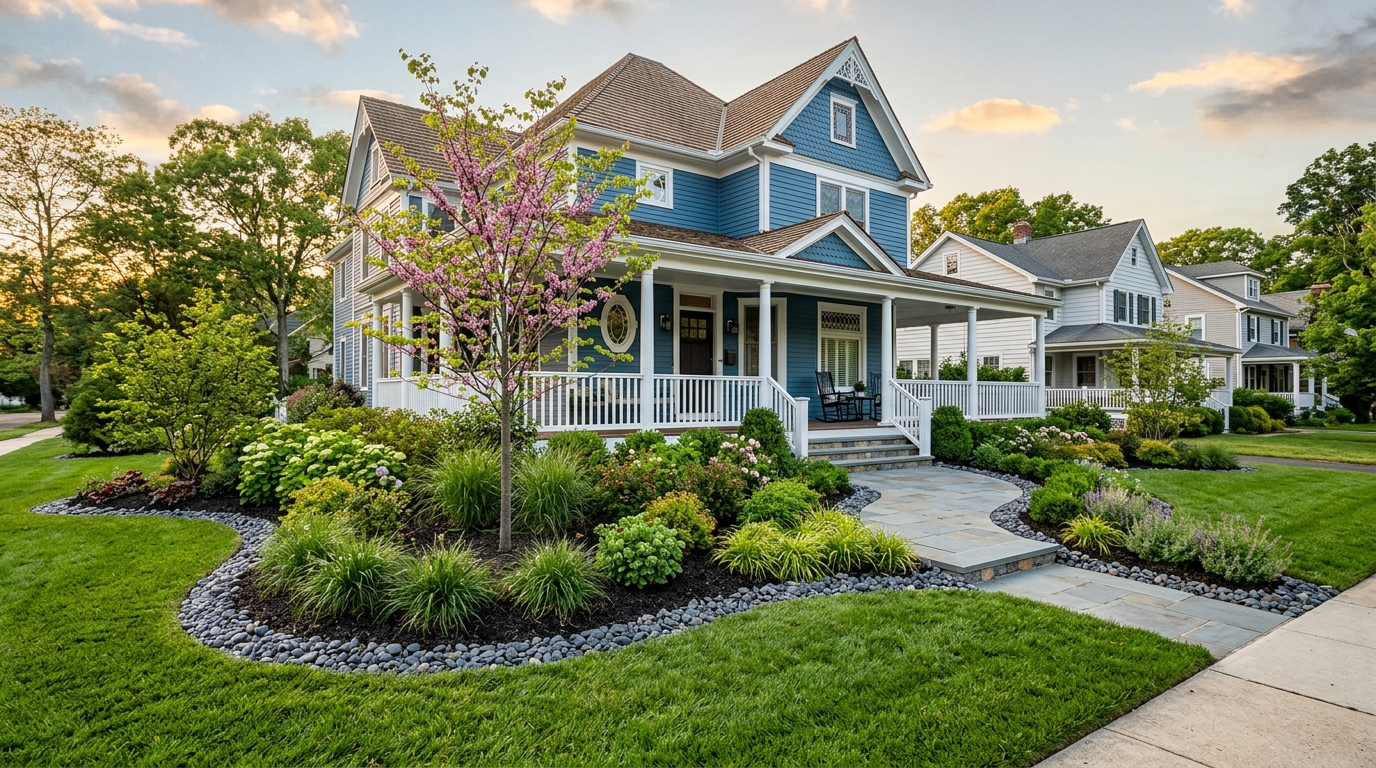 Typical New Jersey landscaping
