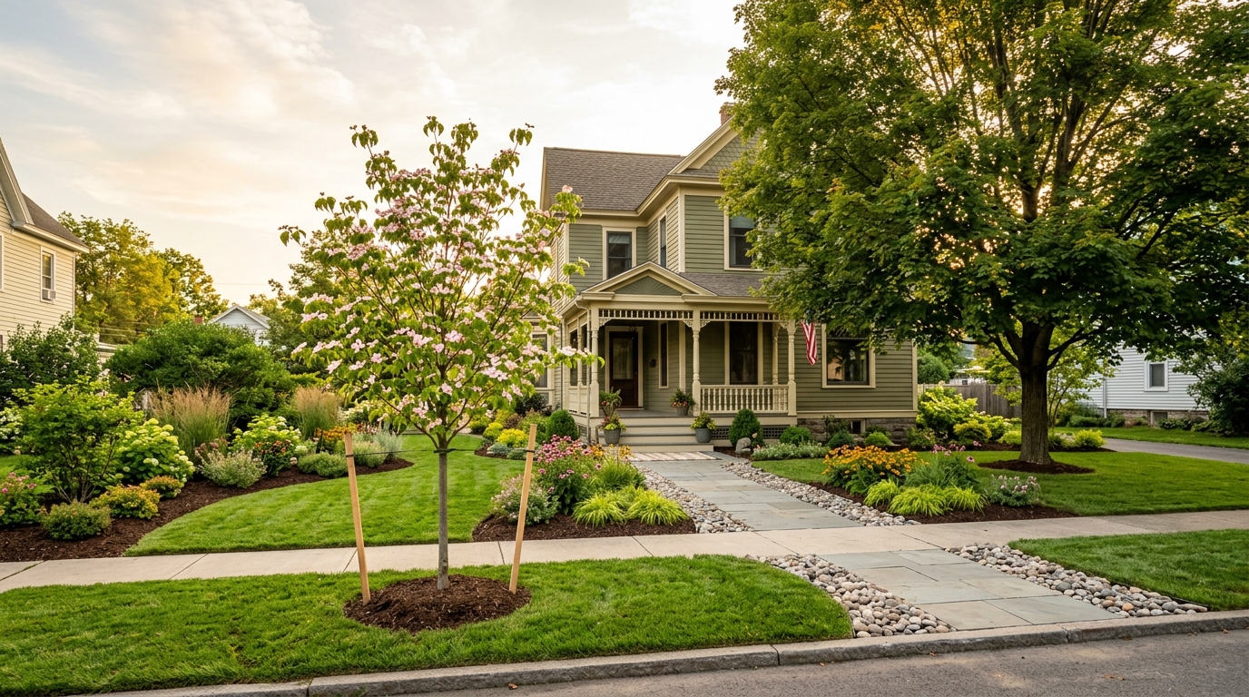 Typical New York landscaping