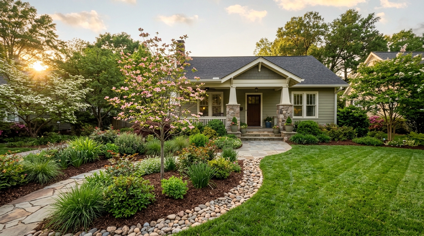 Typical North Carolina landscaping