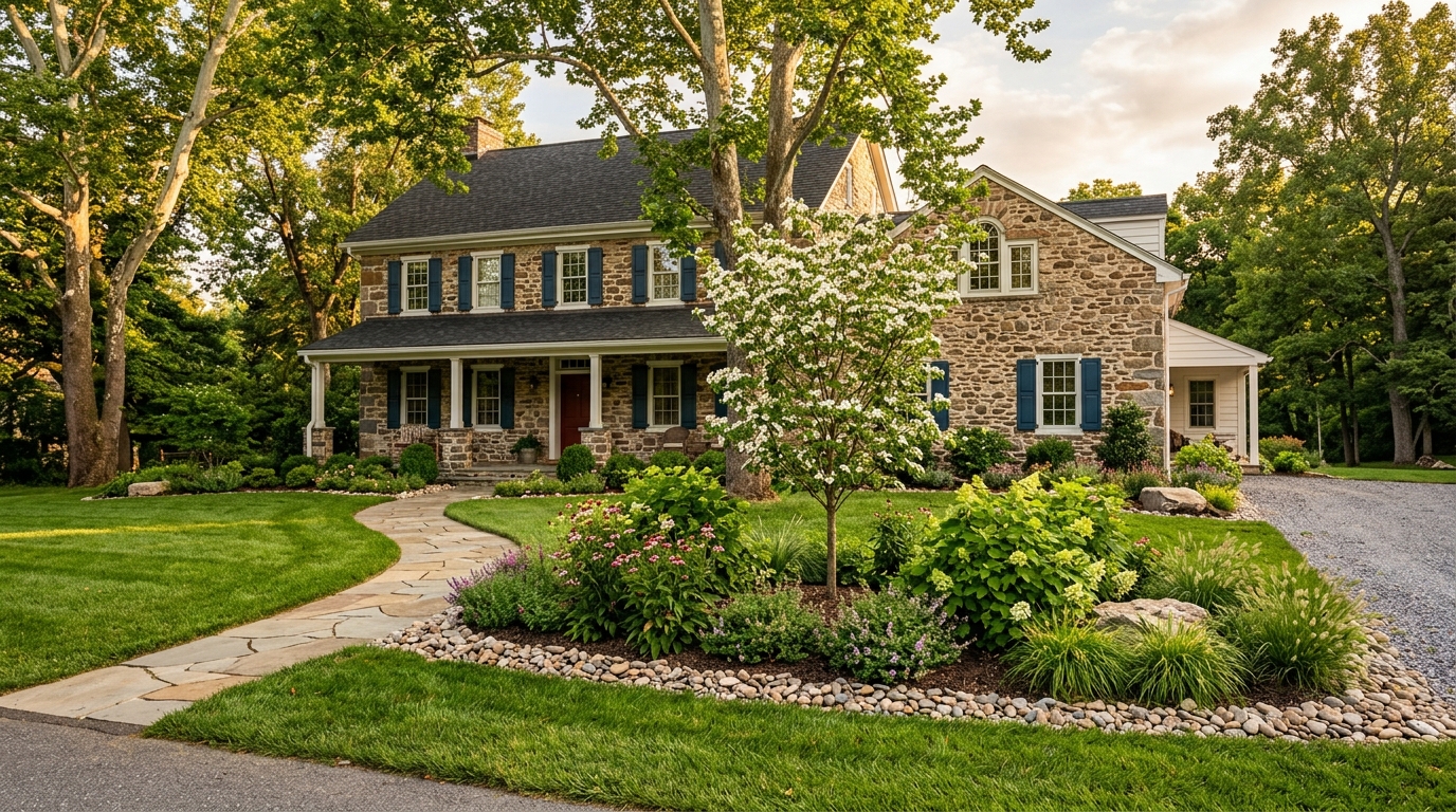 Typical Pennsylvania landscaping