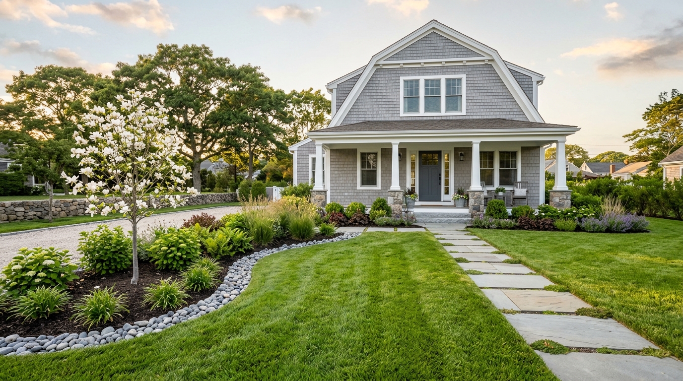 Typical Rhode Island landscaping