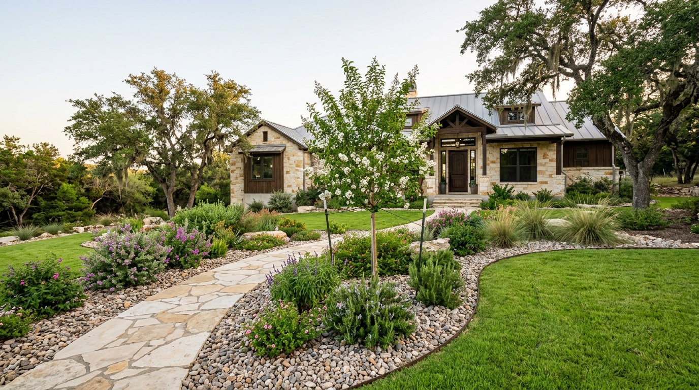 Typical Texas landscaping