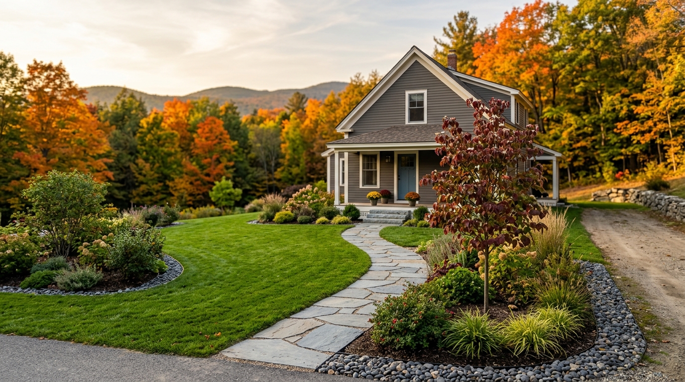 Typical Vermont landscaping