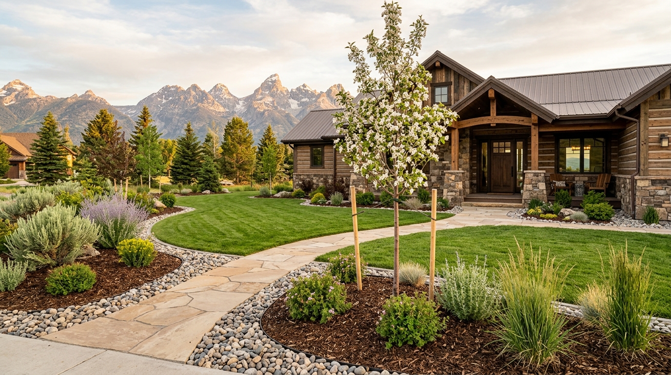 Typical Wyoming landscaping