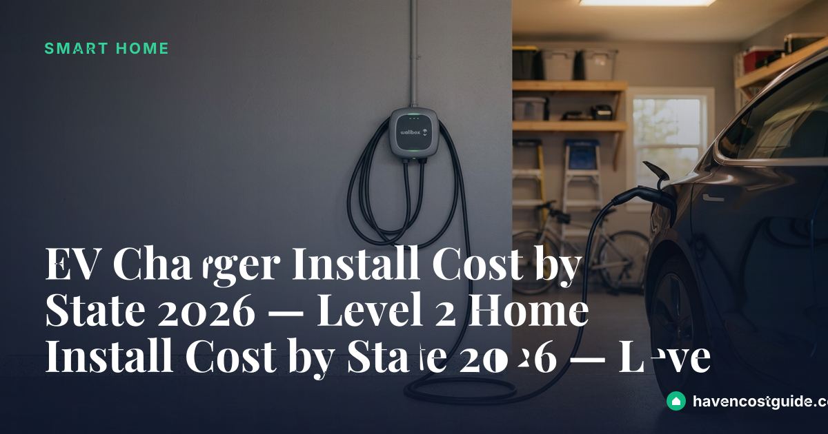EV Charger Install Cost by State 2026 — Level 2 Home Install Pricing ...
