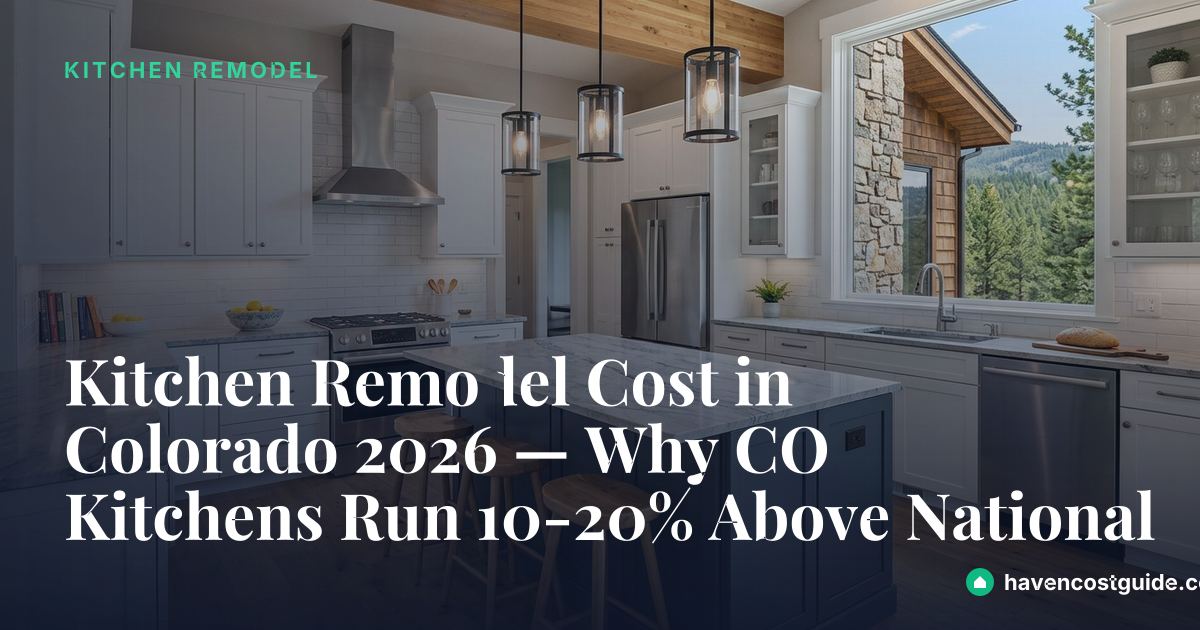 Kitchen Remodel Cost in Colorado 2026 — Why CO Kitchens Run 10-20% ...
