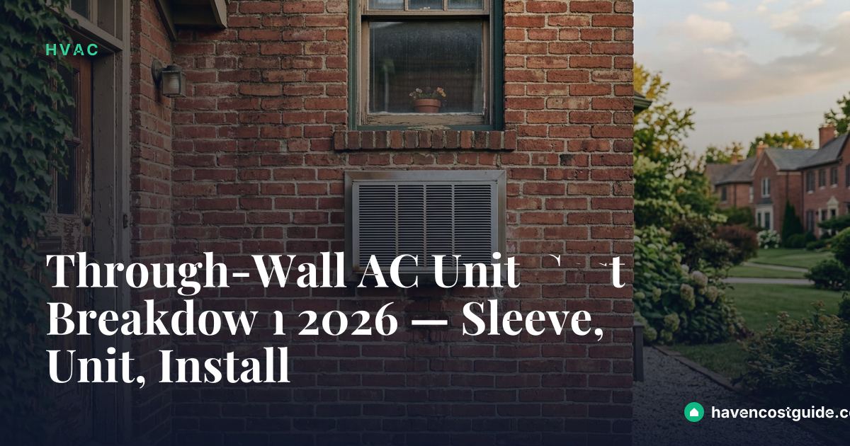 Through-Wall AC Unit Cost Breakdown 2026 — Sleeve, Unit, Install ...