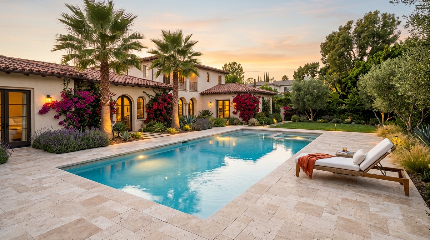 Typical California pool build