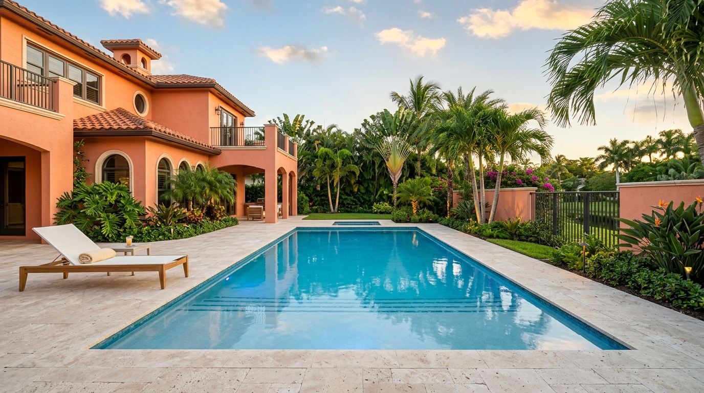 Typical Florida pool build